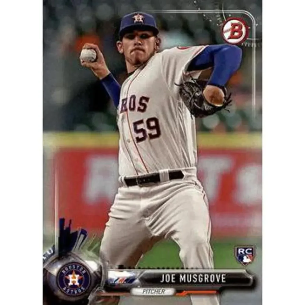 2017 Bowman Joe MusgroveÂ  RC # 92 Houston Astros